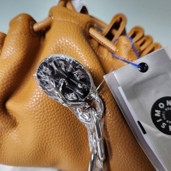 SIMON MILLER Long Scrunch Bag Keychain Caramel NEW LAST CALL! - Picture 3 of 6